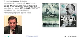 Firma en la Feria del Libro de Madrid de Coronel Manrique (Caseta 178)