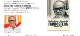 Firma en la Feria del Libro de Madrid de Eduardo García Serrano (Caseta 178)