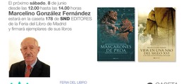Firma en la Feria del Libro de Madrid de Marcelino González (Caseta 178)