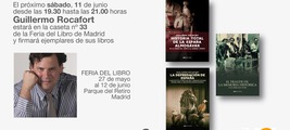 Guillermo Rocafort estará firmando ejemplares en la Feria del Libro el próximo dia 11