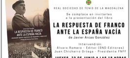 Presentación del libro "La respuesta de Franco ante la España vacía" en Santander