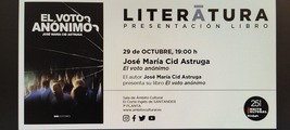 Presentación en Santander del libro de SND Editores "El voto anónimo"