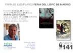 Firma de Andrés García Carro en la Caseta 141 de SND Editores en la Feria del Libro de Madrid