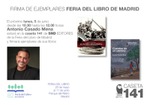 Firma de Antonio Casado Mena en la Caseta 141 de SND Editores en la Feria del Libro de Madrid