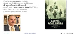Firma de Jorge García Contell en la Caseta 141 de SND Editores en la Feria del Libro de Madrid