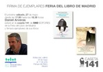 Firma de Daniel Arveras en la Caseta 141 de SND Editores en la Feria del Libro de Madrid