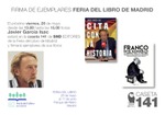 Firma de Javier García Isac en la Caseta 141 de SND Editores en la Feria del Libro de Madrid