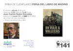 Firma de Juan Carlos Rubio en la Caseta 141 de SND Editores en la Feria del Libro de Madrid