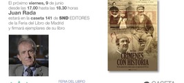 Firma de Juan Rada en la Caseta 141 de SND Editores en la Feria del Libro de Madrid