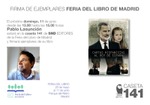 Firma de Pablo Lasunción en la Caseta 141 de SND Editores en la Feria del Libro de Madrid