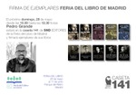 Firma de Pedro J. Grande Sánchez en la Caseta 141 de SND Editores en la Feria del Libro de Madrid