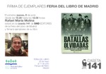 Firma de Rafael María Molina en la Caseta 141 de SND Editores en la Feria del Libro de Madrid