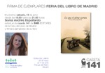 Firma de Sonia Andrés Espallardo en la Caseta 141 de SND Editores en la Feria del Libro de Madrid