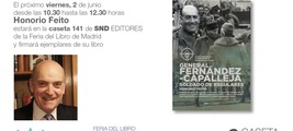 Firma de Honorio Feito en la Caseta 141 de SND Editores en la Feria del Libro de Madrid