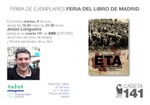 Firma de Jesús Longueira en la Caseta 141 de SND Editores en la Feria del Libro de Madrid