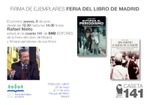 Firma de Rafael Nieto en la Caseta 141 de SND Editores en la Feria del Libro de Madrid