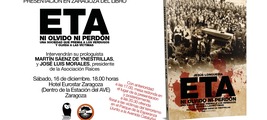 Presentación en Zaragoza del libro «ETA, ni olvido ni perdón»