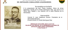 Presentación del libro «Padre Huidobro, héroe de almas legionarias»