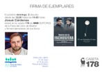 Firma en la Feria del Libro de Madrid de Josué Cárdenas (Caseta 178)