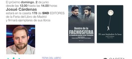 Firma en la Feria del Libro de Madrid de Josué Cárdenas (Caseta 178)