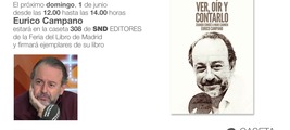 Firma en la Feria del Libro de Eurico Campano 