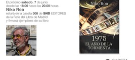 Firma en la Feria del Libro de Madrid de Niko Roa