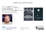 Firma en la Feria del Libro de Madrid de Josué Cárdenas