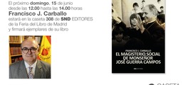 Firma en la Feria del Libro de Madrid de Francisco J. Carballo